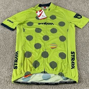 Cuore Strava Cycling Jersey Mens XL Short Sleeve Full Zip Bicycle NWT A84
